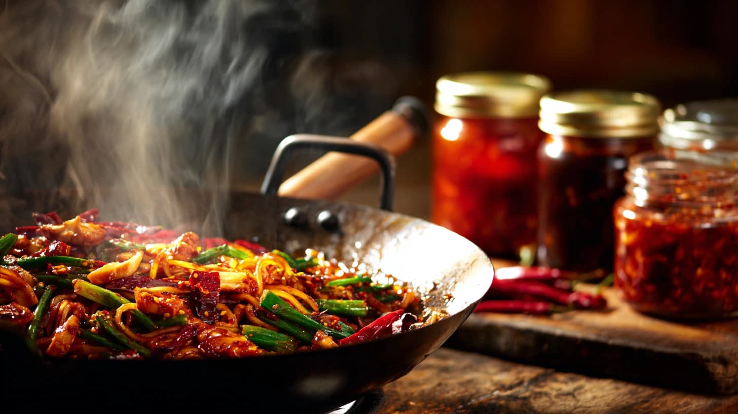 Ultimate guide to spicy sauces for stir fry - Indonesian sambal and Asian hot sauces for perfect UK home cooking
