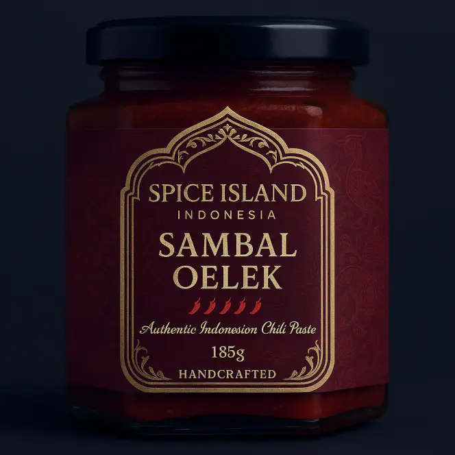 Authentic Indonesian Sambal Bali 185g jar - Sweet Spicy