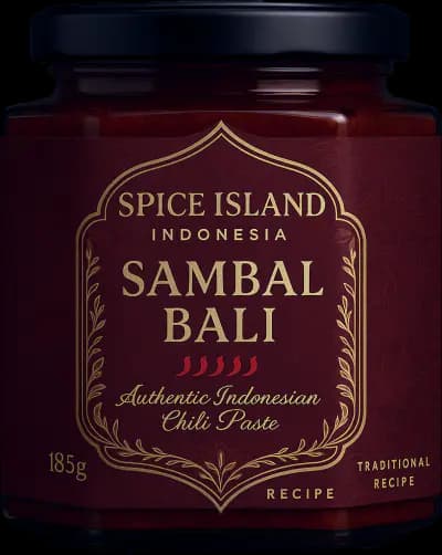 Authentic Indonesian Sambal Bali with aromatic spices - premium Sriracha alternative