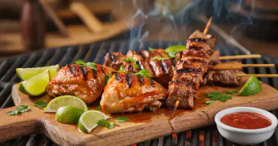 Sambal BBQ Marinade - Indonesian spicy marinade for grilled chicken and vegetables