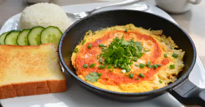 Indonesian Sambal Scrambled Eggs - Spicy breakfast dish with traditional sambal