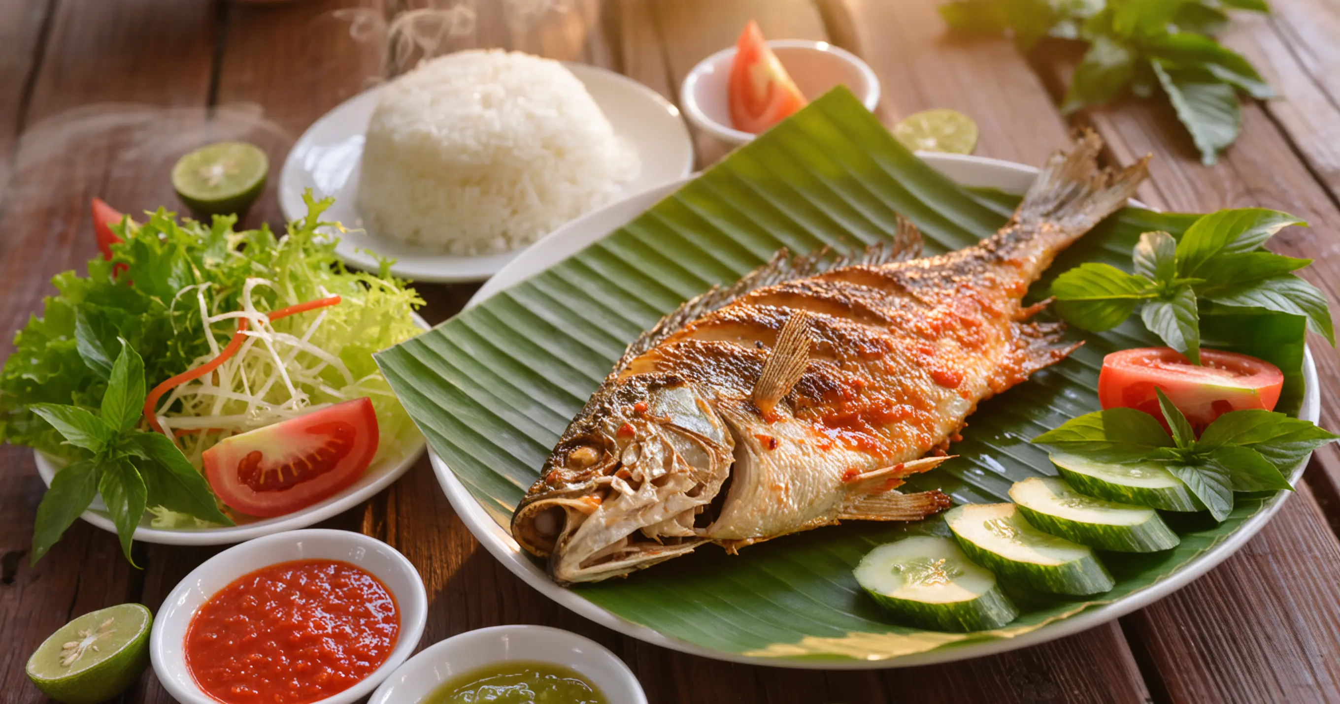 Ikan Bakar (Indonesian Grilled Fish) - Indonesian recipe with sambal